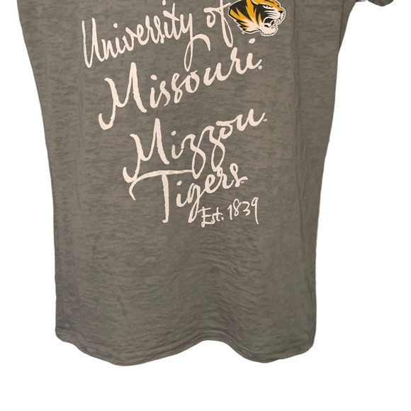 STEP AHEAD UNIVERSITY OF MISSOURI Mizzou‎ Tigers Short Sleeve Shirt Women Large - Picture 9 of 9